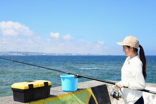 女性 釣り